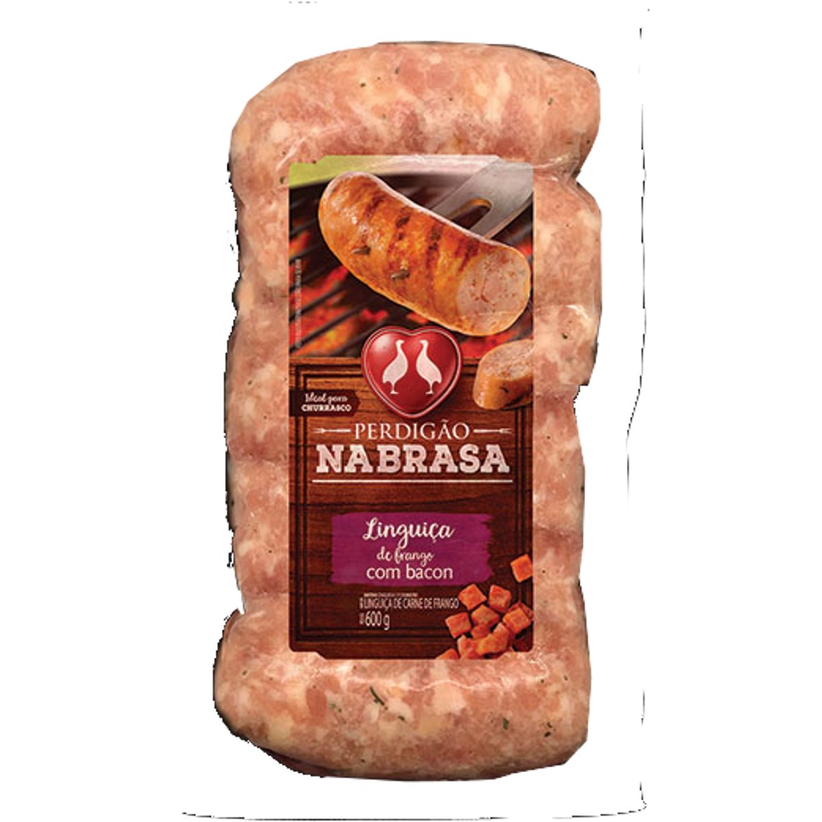 Linguiça De Frango E Bacon Na Brasa Perdigão 600g
