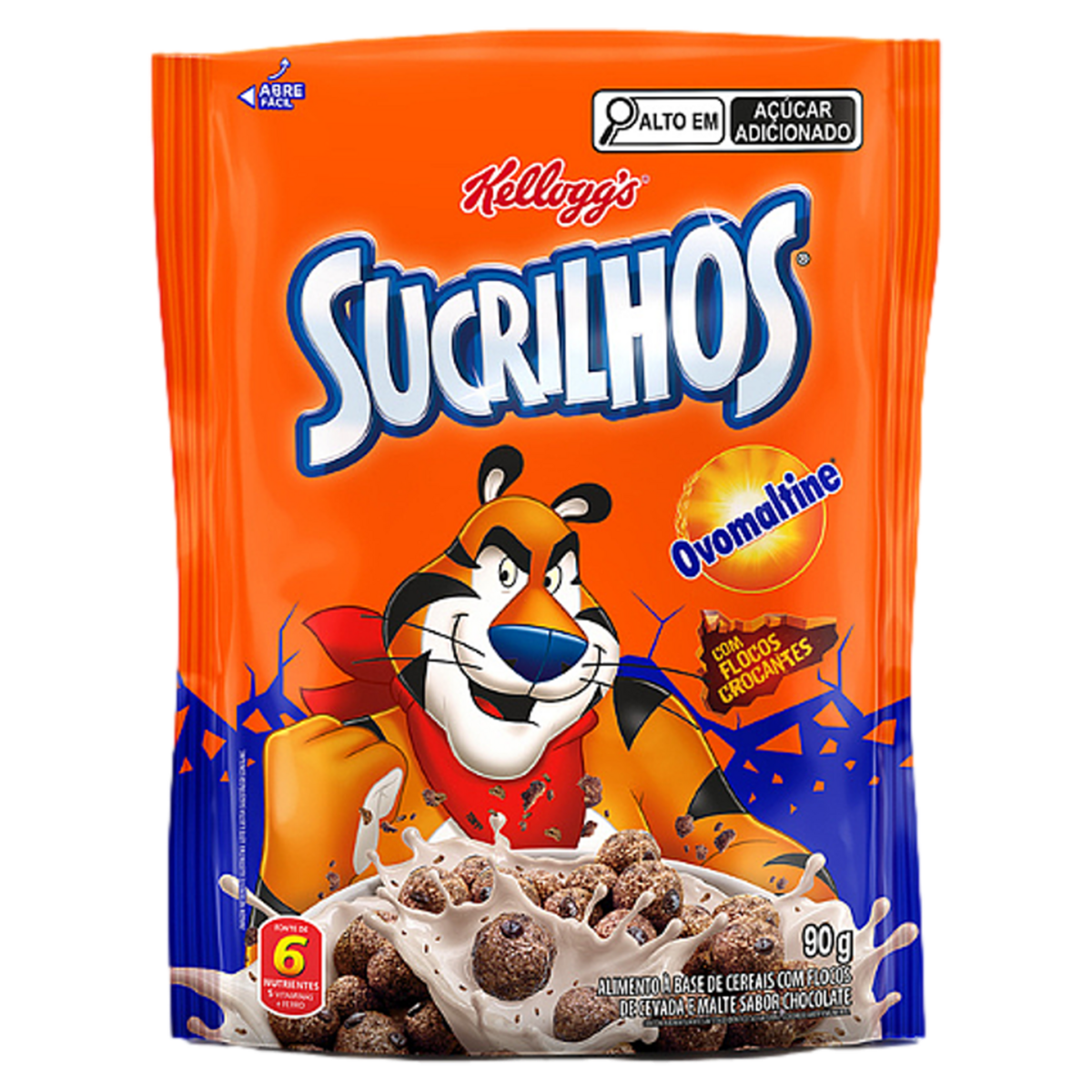Cereal Matinal Ovomaltine Kellogg's Sucrilhos Sachê 90g | Pão de Açúcar, image size:1200x1200