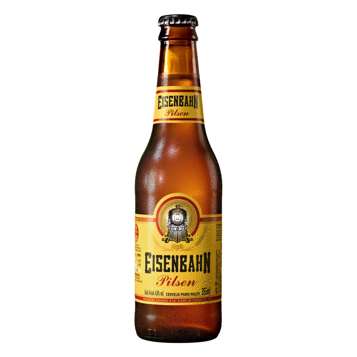 Produto Cerveja Pilsen Puro Malte Eisenbahn Garrafa 355ml da loja Pão de Açucar no valor de: 5,49