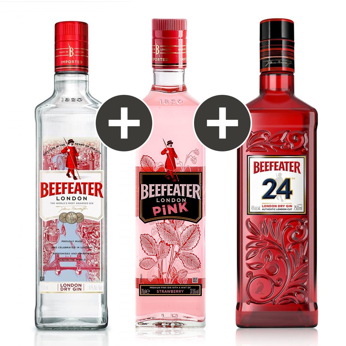 Kit Com 1 Gin Beefeater Garrafa 750ml 1 Gin Beefeater Pink