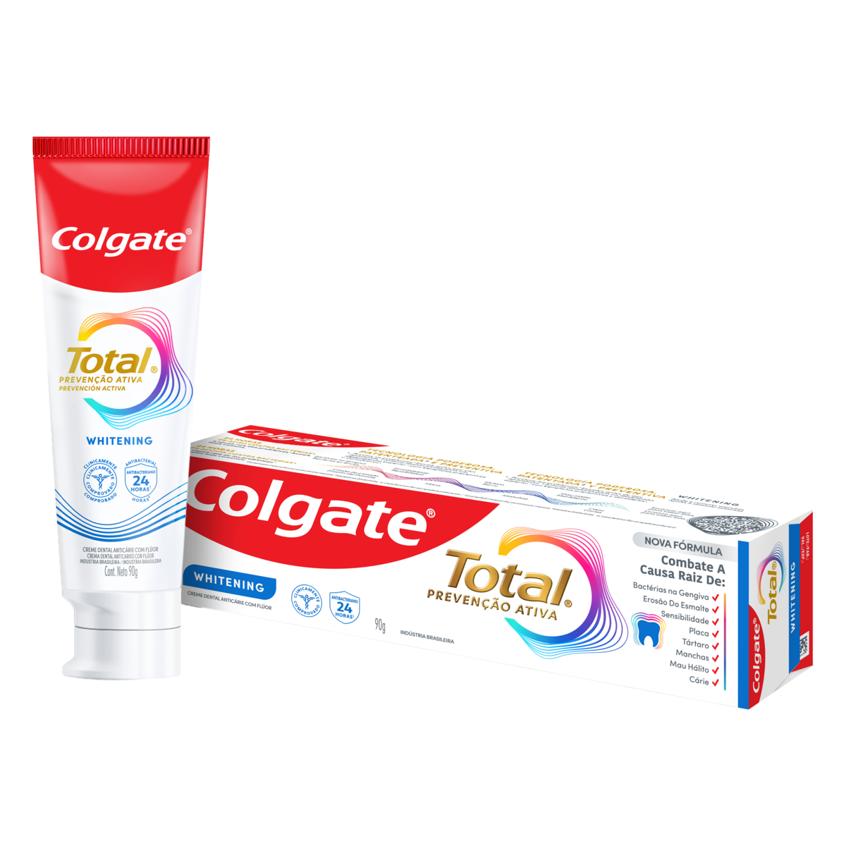 Produto Creme Dental Para Branqueamento Colgate Total 12 Whitening 90g da loja Pão de Açucar no valor de: 9,99