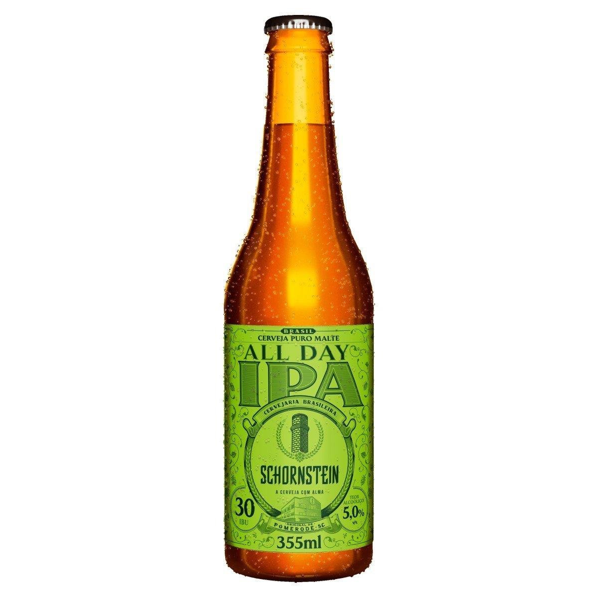 Produto Cerveja IPA Puro Malte All Day Schornstein Garrafa 355ml da loja Pão de Açucar no valor de: 8,99