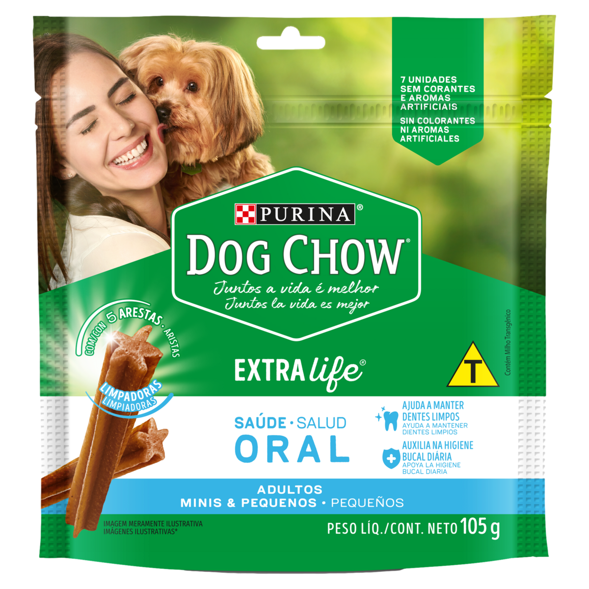 Produto NESTLÉ® PURINA® DOG CHOW® Saúde Oral® Petisco para Cães Adultos Minis e Pequenos 105g da loja Pão de Açucar no valor de: 11,99