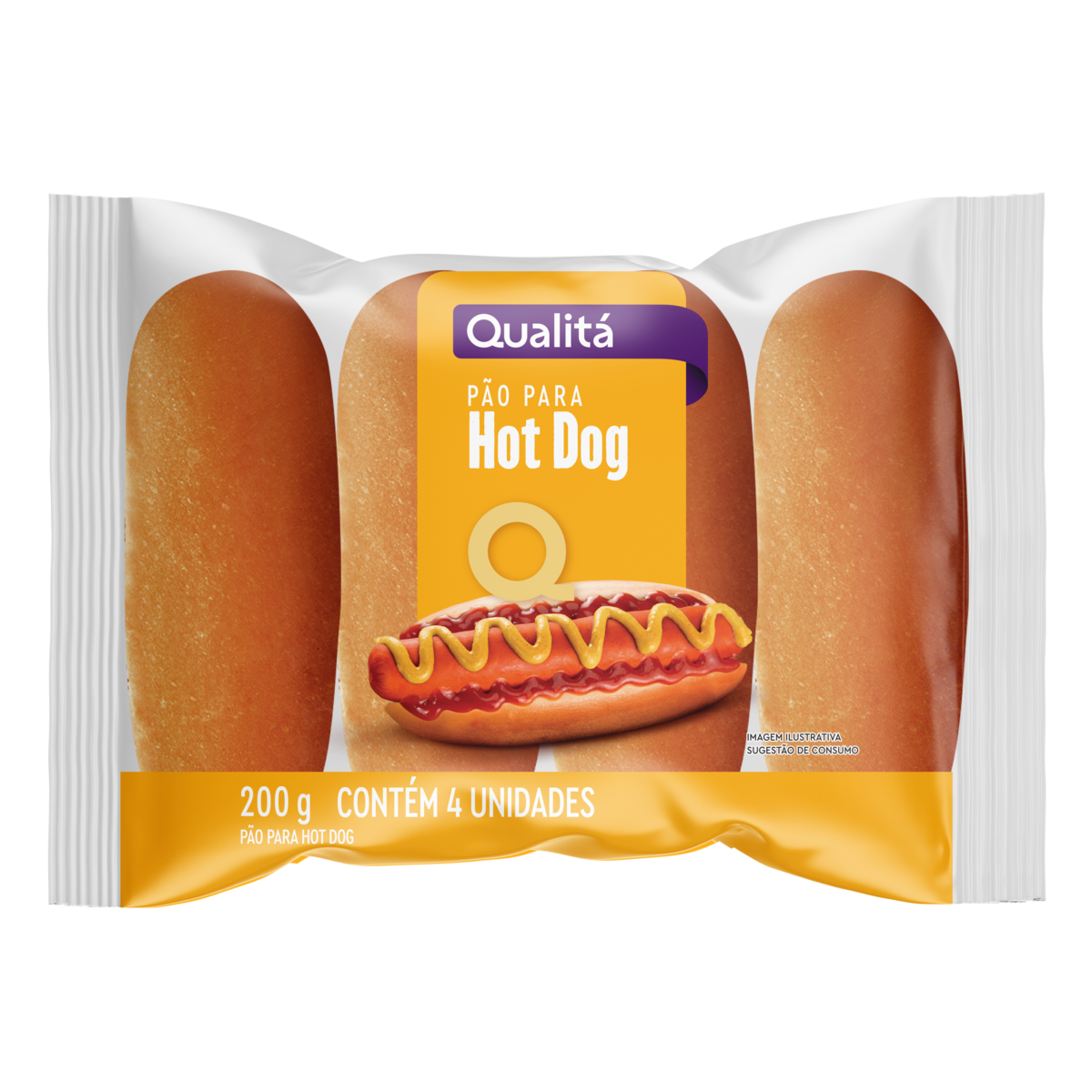 Produto Pão para Hot Dog QUALITÁ C/4 200g da loja Pão de Açucar no valor de: 4,29
