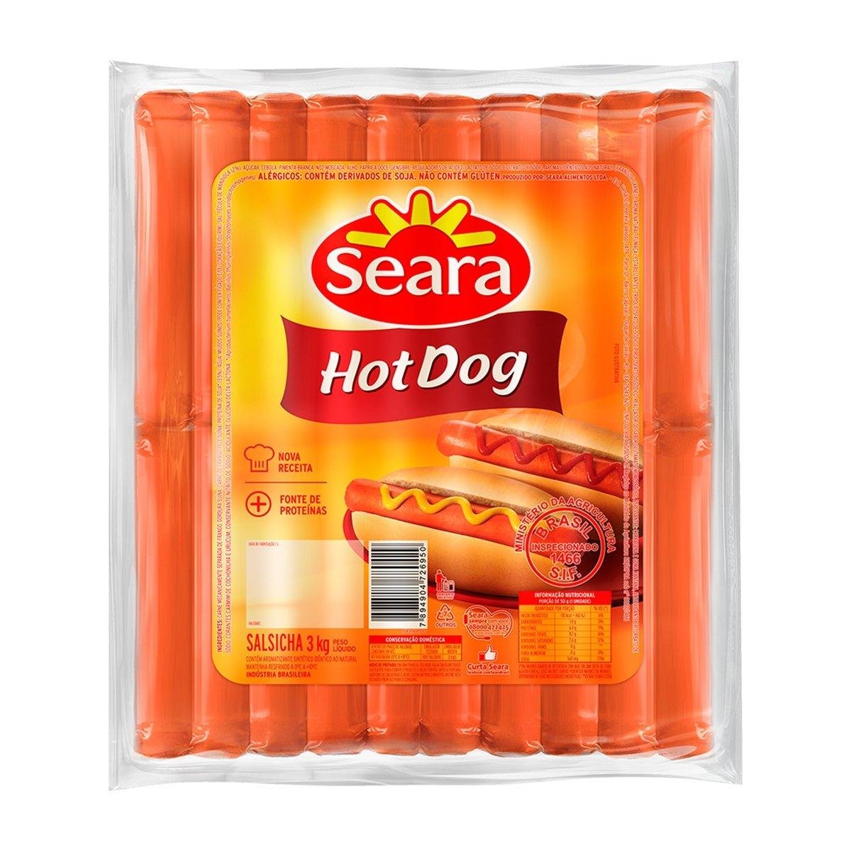 Produto Salsicha Hot Dog Seara 600g da loja Pão de Açucar no valor de: 11,87