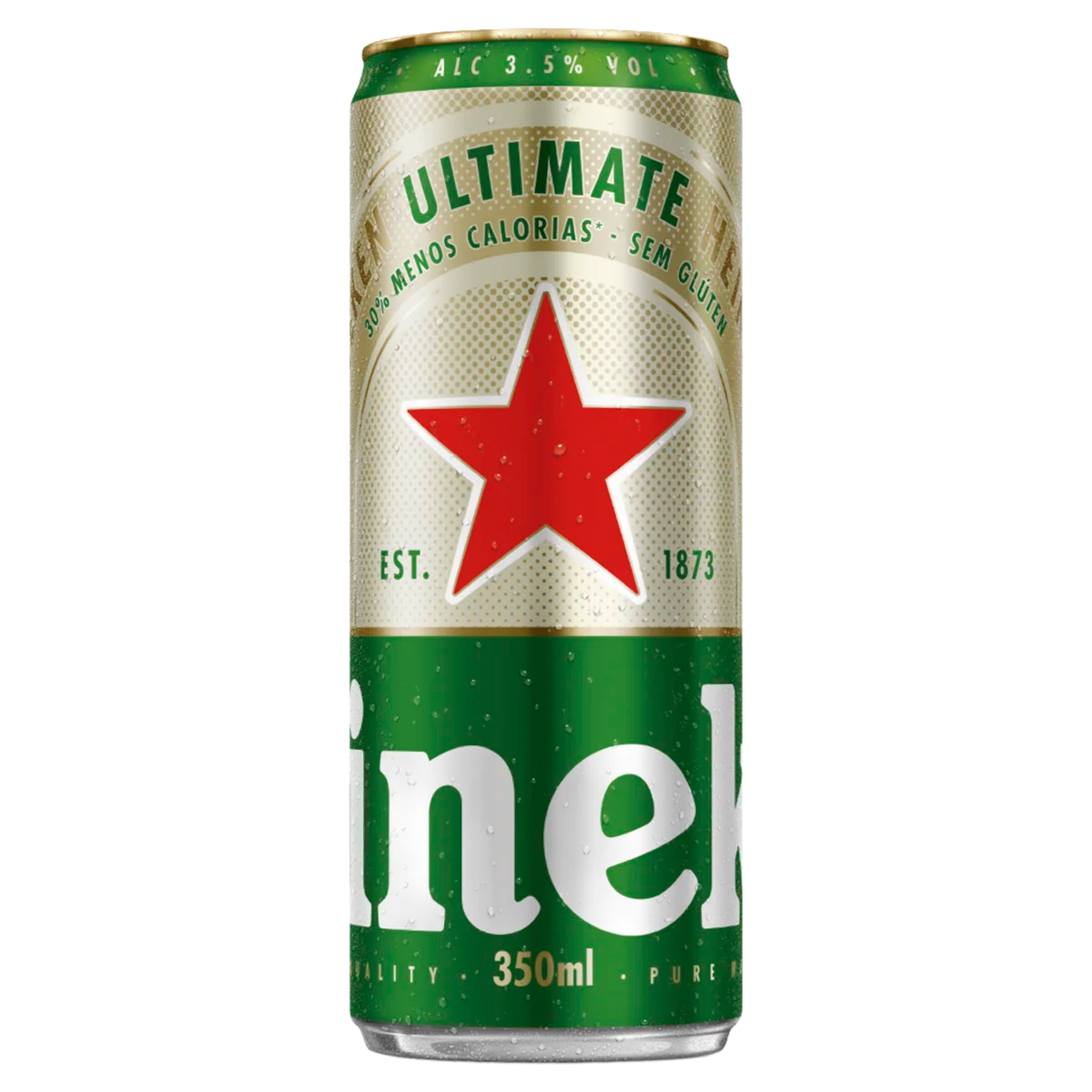 Produto Cerveja Puro Malte sem Glúten Heineken Ultimate Lata 350ml da loja Pão de Açucar no valor de: 8,49