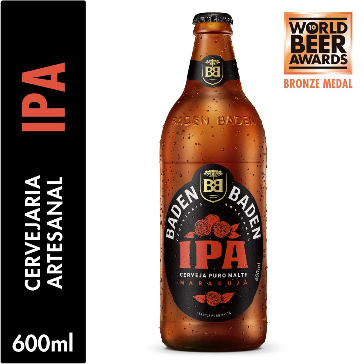 Produto Cerveja American IPA Puro Malte Baden Baden Garrafa 600ml da loja Pão de Açucar no valor de: 13,99