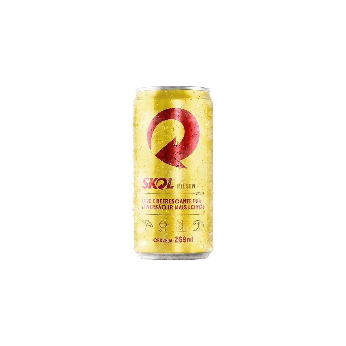 Produto Cerveja Skol Pilsen Lata 269ml da loja Pão de Açucar no valor de: 2,39