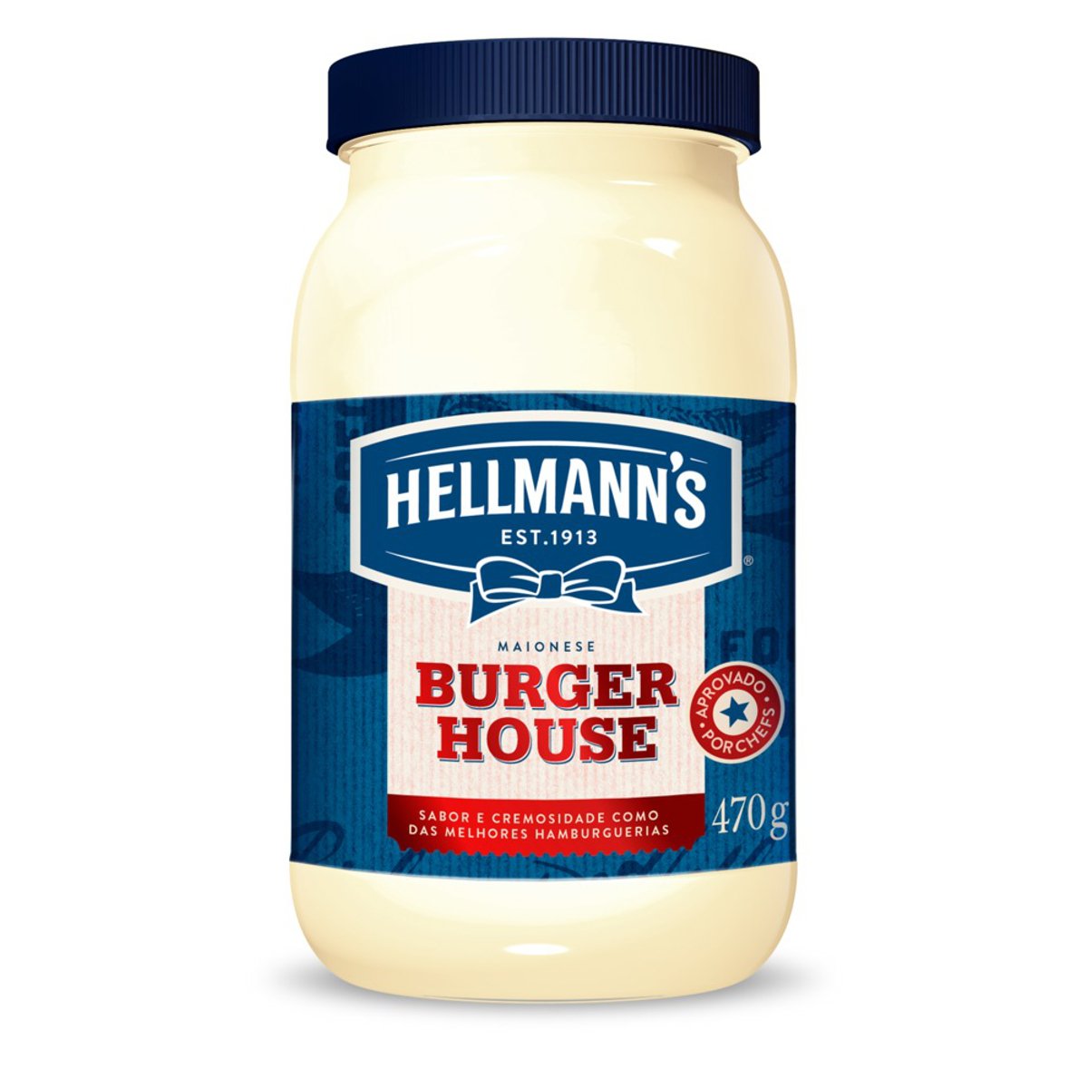 Maionese Hellmanns Burger House Original Pote 470g Pão De