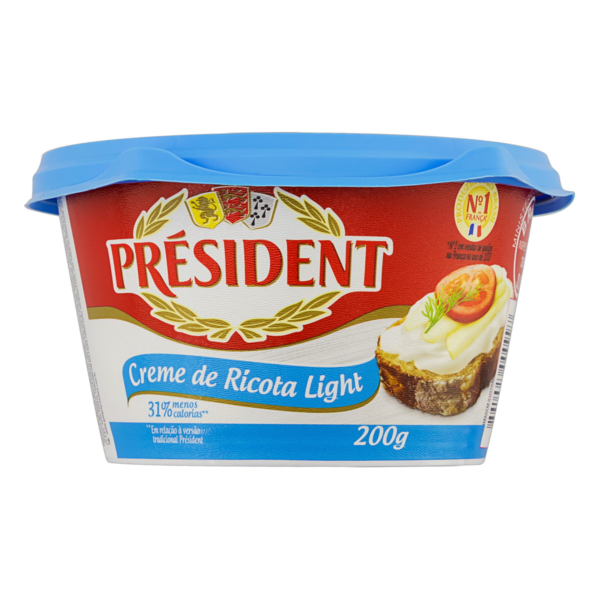 Produto Creme de Queijo Ricota Light Président Pote 200g da loja Pão de Açucar no valor de: 7,99