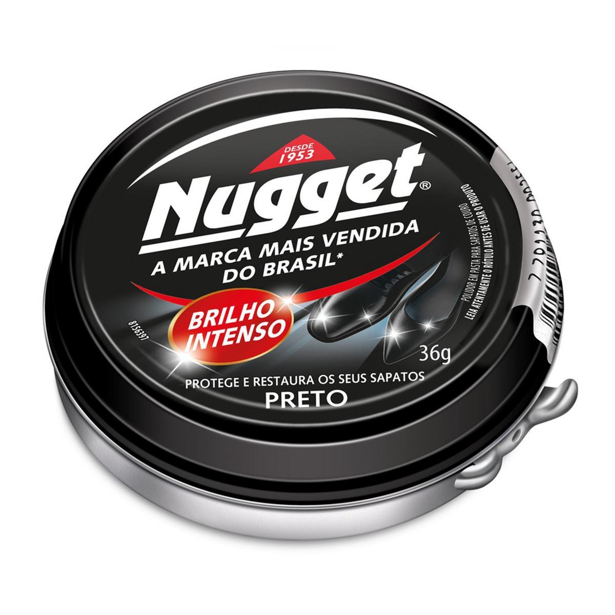 TINTA CALÇADO NUGGET LÍQUIDO PRETO 60ML - Super em Kasa