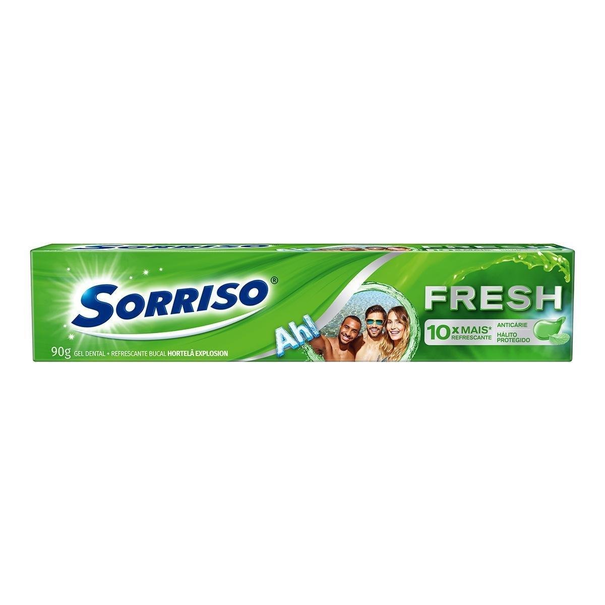 Produto Creme Dental Sorriso Fresh Hortelã Explosion 90g da loja Pão de Açucar no valor de: 4,99