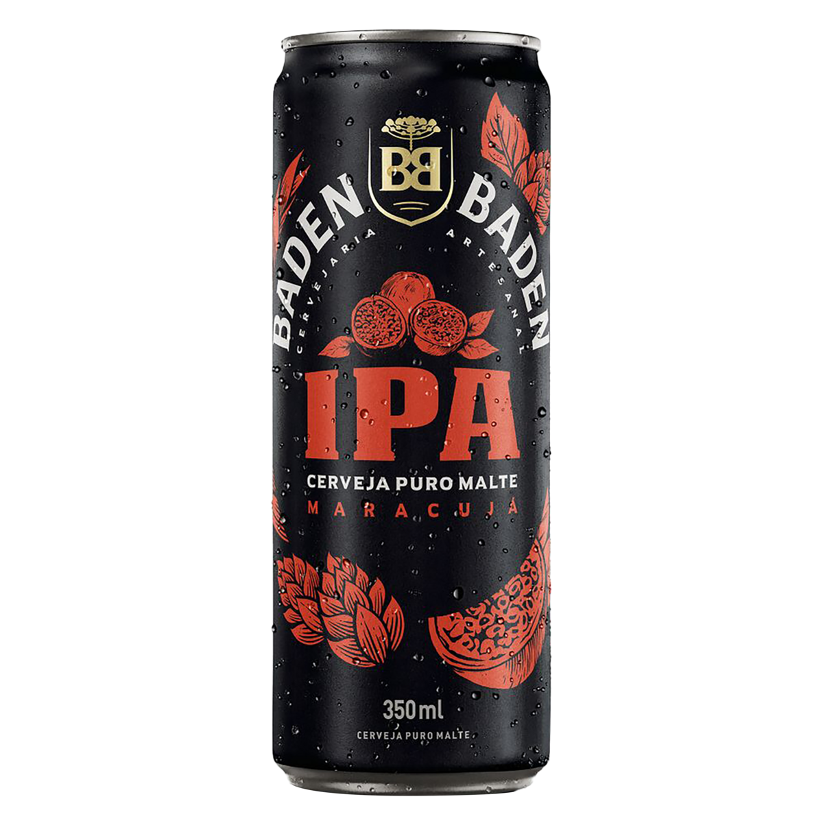 Produto Cerveja IPA Puro Malte Maracujá Baden Baden Lata 350ml da loja Pão de Açucar no valor de: 6,79