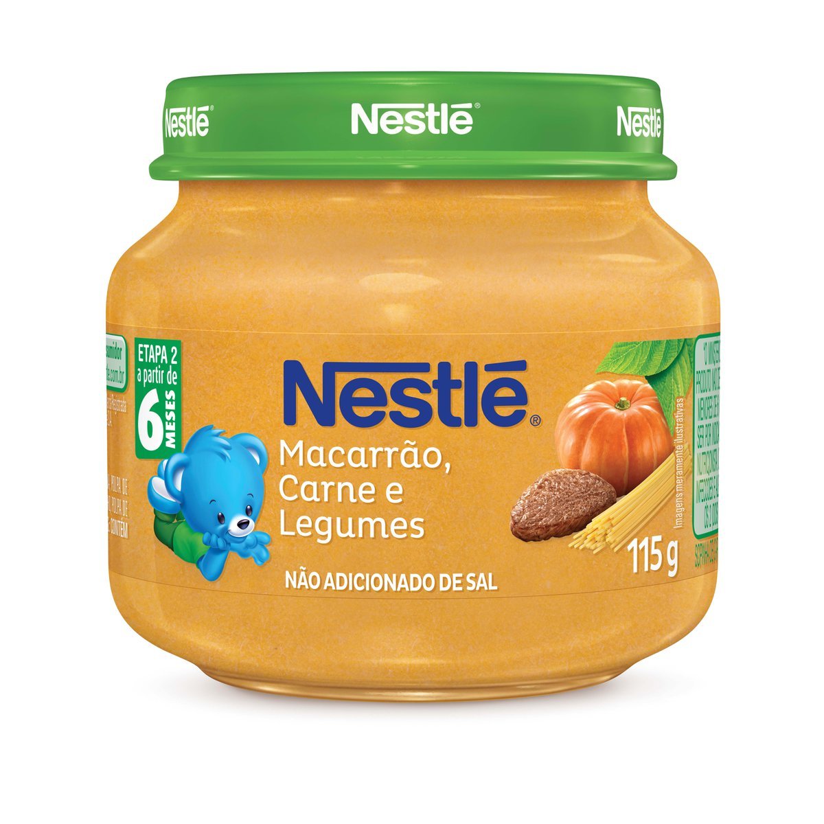 Papinha Naturnes Nestle Carne Legumes E Macarrao 115g Pao De Acucar