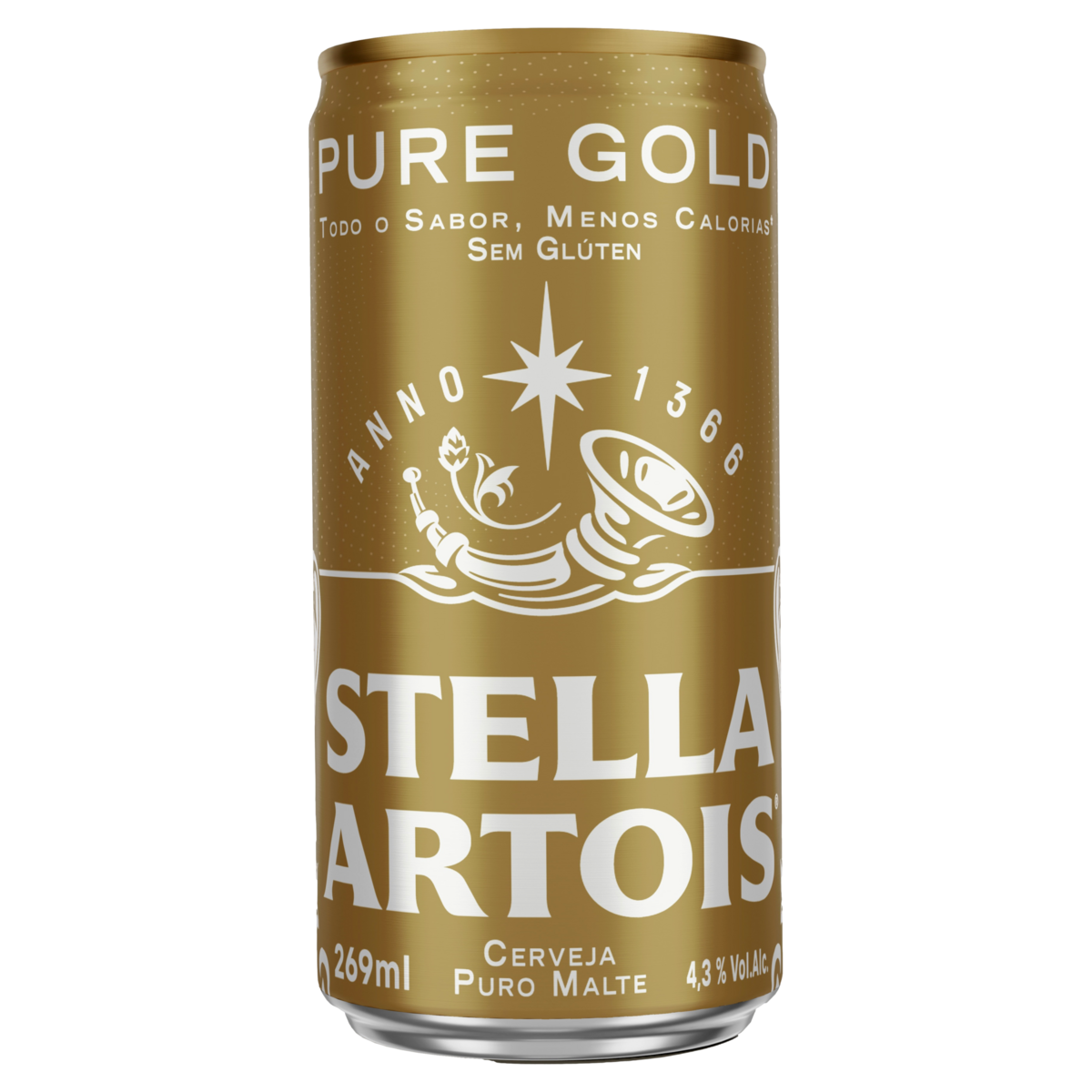Produto Cerveja Puro Malte Pure Gold sem Glúten Stella Artois Lata 269ml da loja Pão de Açucar no valor de: 4,69